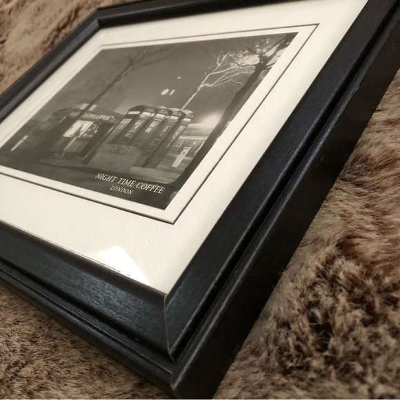 LONDON Framed Black & White Print, NIGHT TIME COFFEE - Series # 27606 - Picture 6 of 8